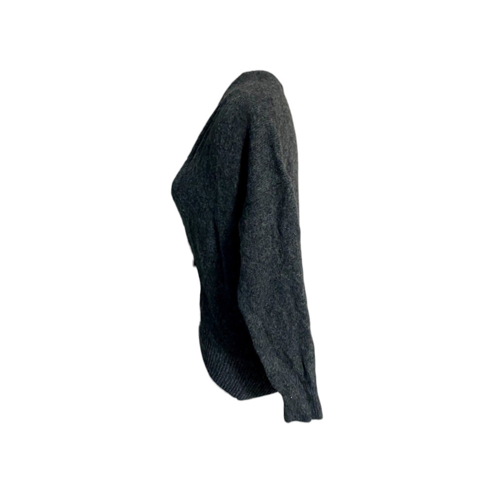 ASTR Gray Deep V Wrap Front Sweater size XS - Picture 3 of 7